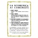 CARTOLINA COLONNESE LA SCOMUNICA AI COMUNISTI