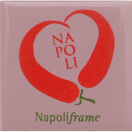 Magnete Ceramico Napoli - Cerasielli a Cuore Lavanda